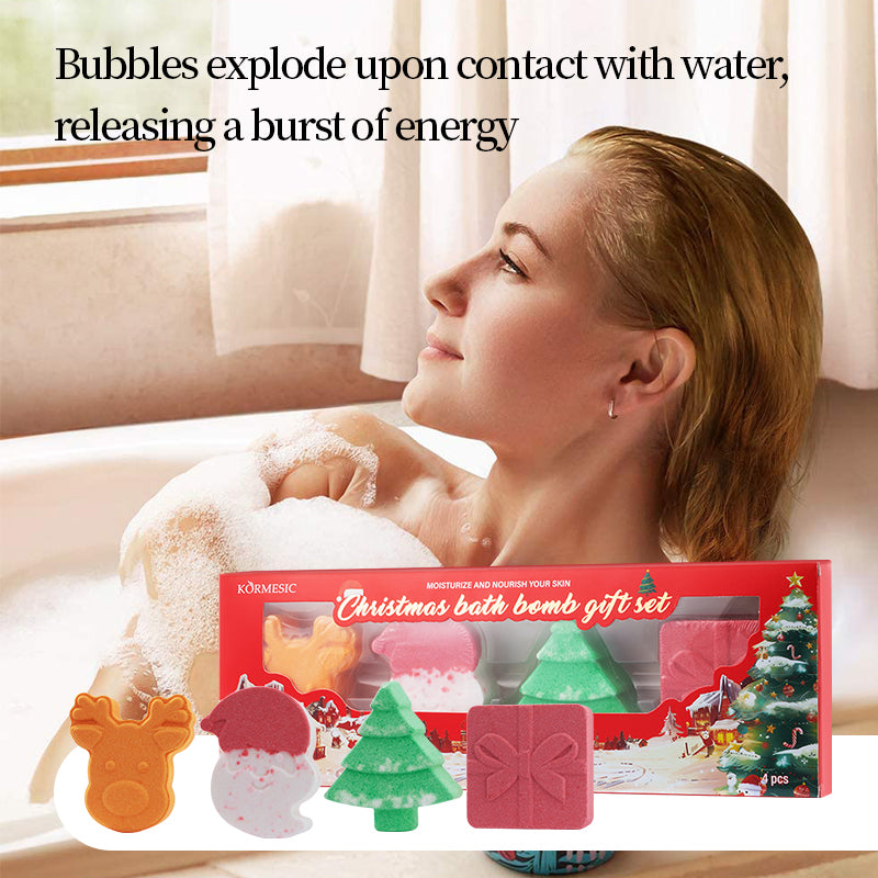 Ensemble cadeau pour baignoire et douche de Noël KORMESIC FT 105g-105g-105g-105g-105g