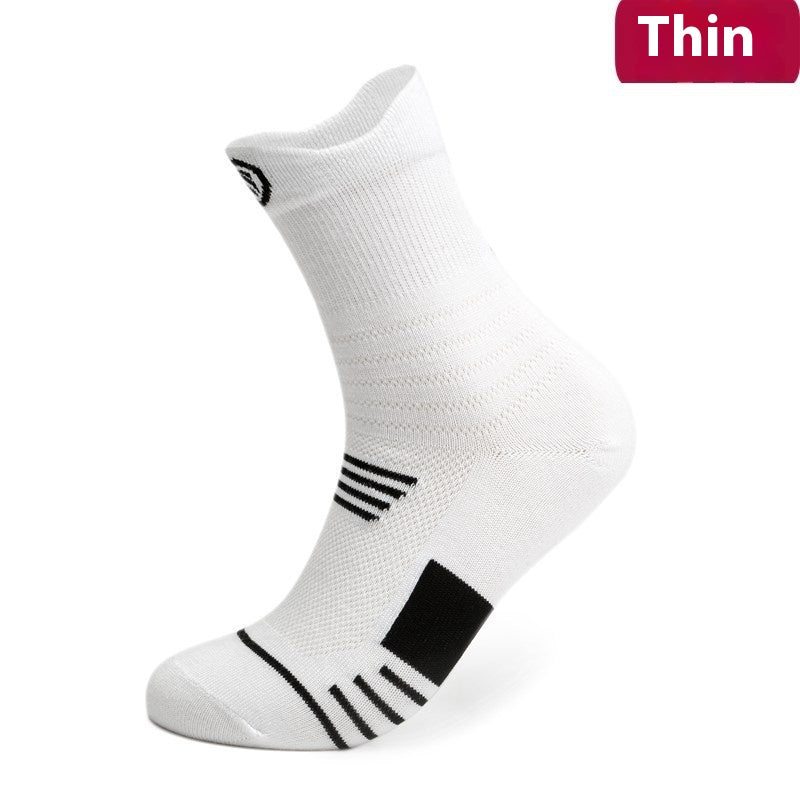Chaussettes de course Basketball pour hommes Bas Bas de serviette épaisse Bas de Terry-loop Hosiery
