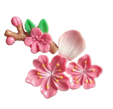 Sticker de voiture Peach Blossom rouge-1 ensemble / sac