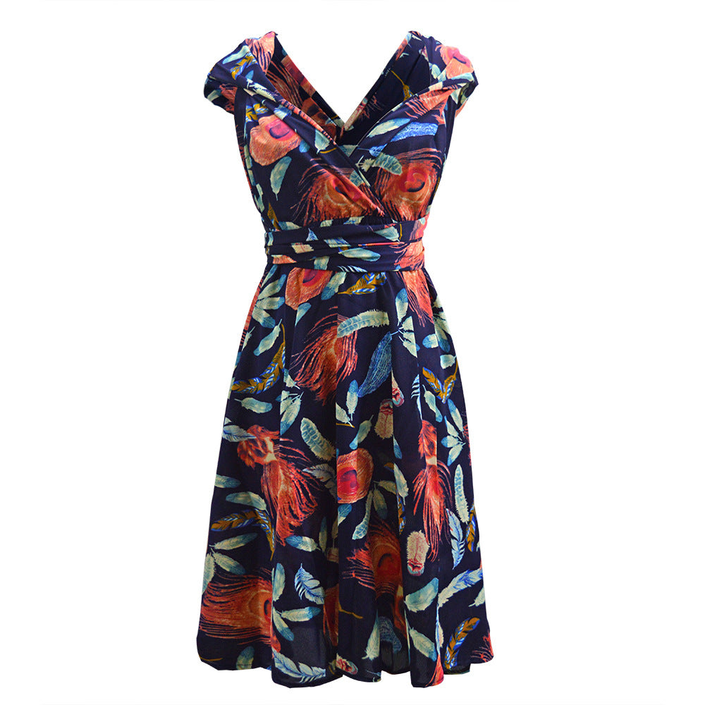 Robe de vêtements pour femmes de taille plus en dentelle