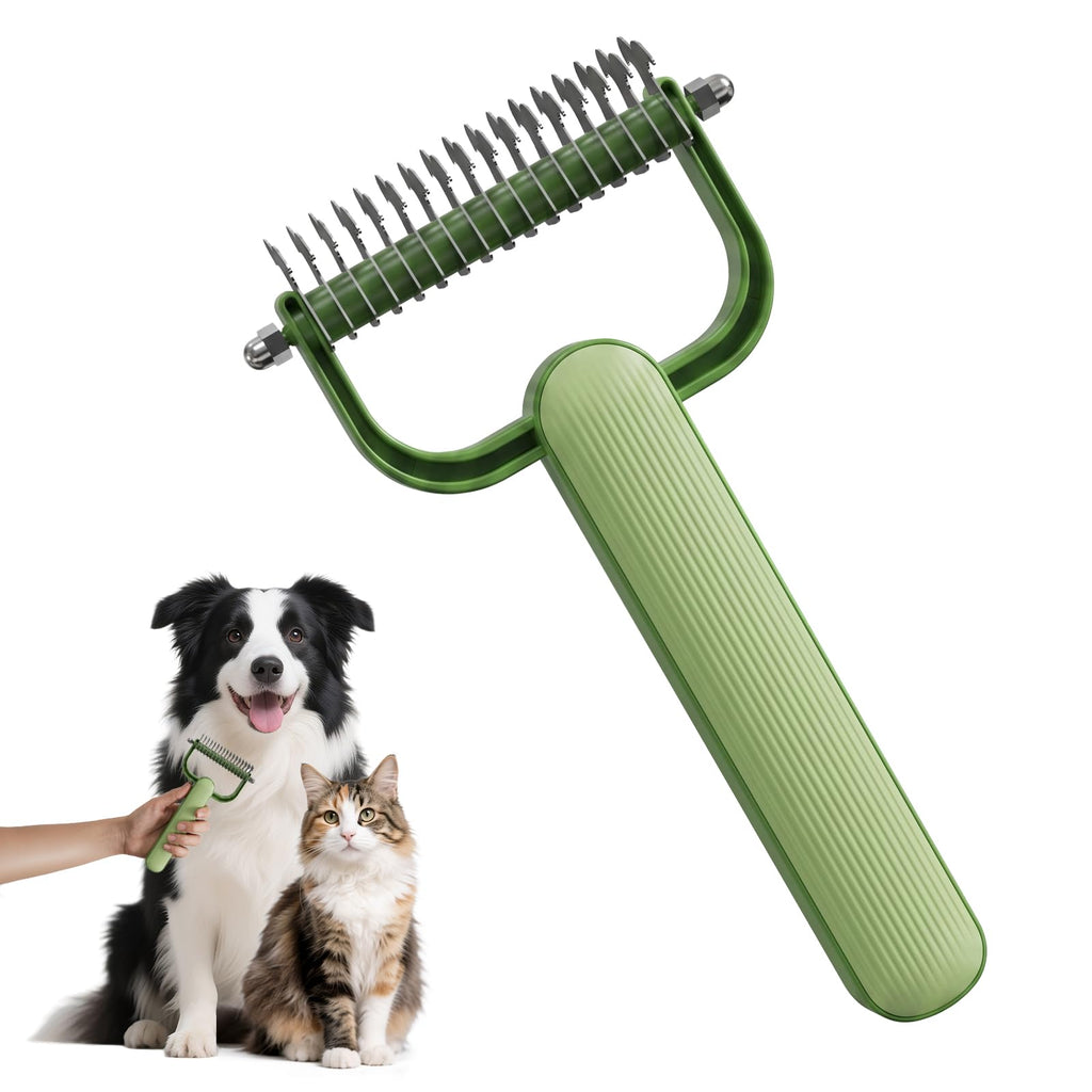 Peigne de dématage à double face pour chiens et chats
