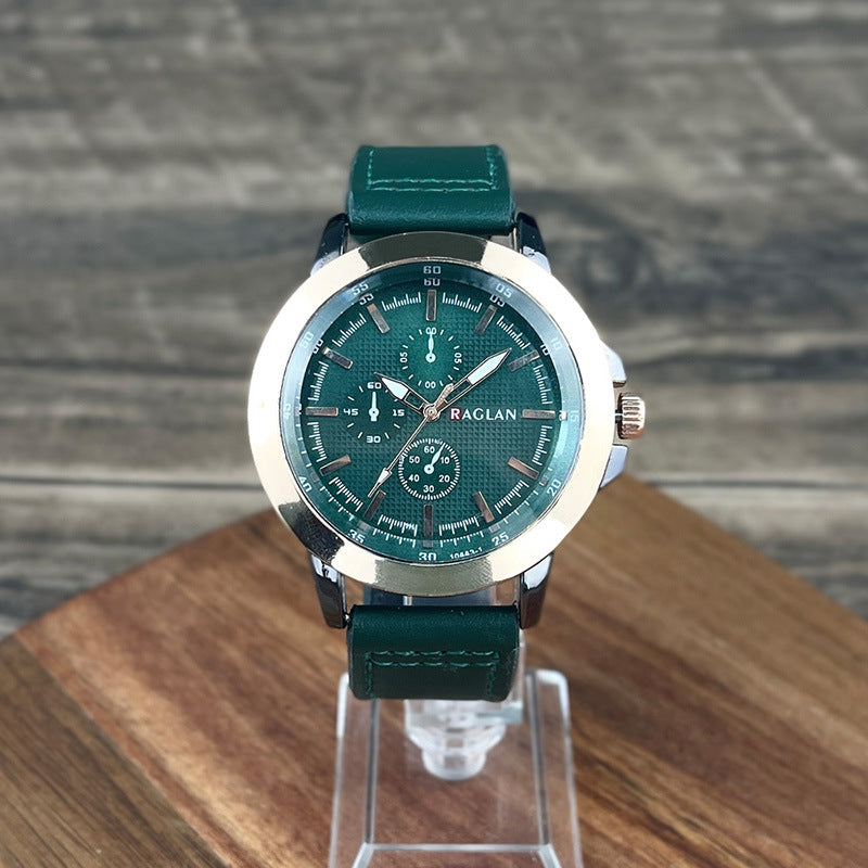 Montre homme de style rétro à trois yeux