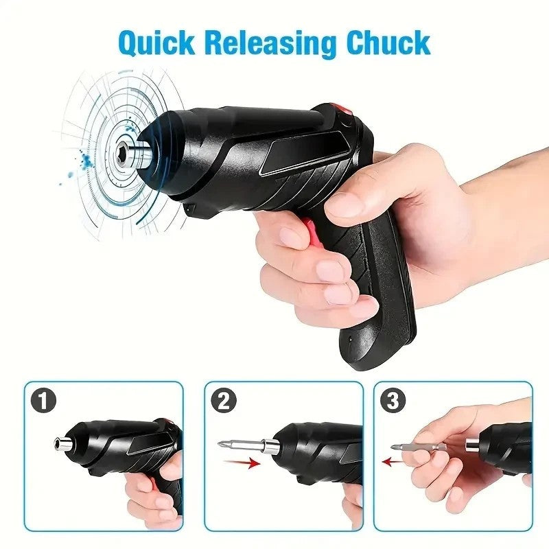 47 En 1 ensemble de perceuses électriques sans fil Conducteur électrique tournevis rechargeable NOUVEAU