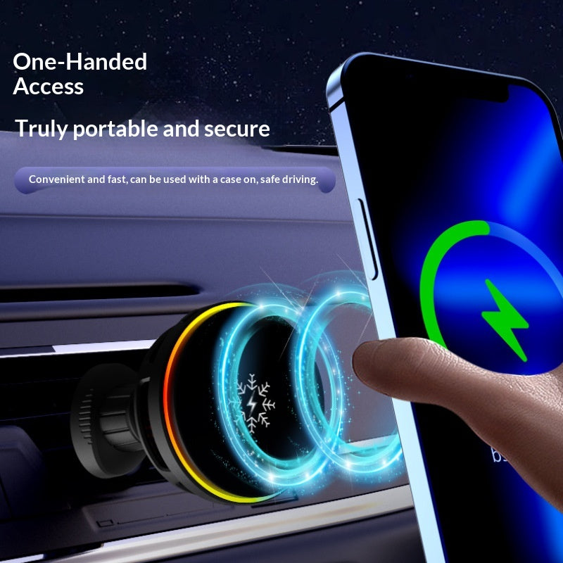 Support de navigation de chargeur de voiture sans fil magnétique