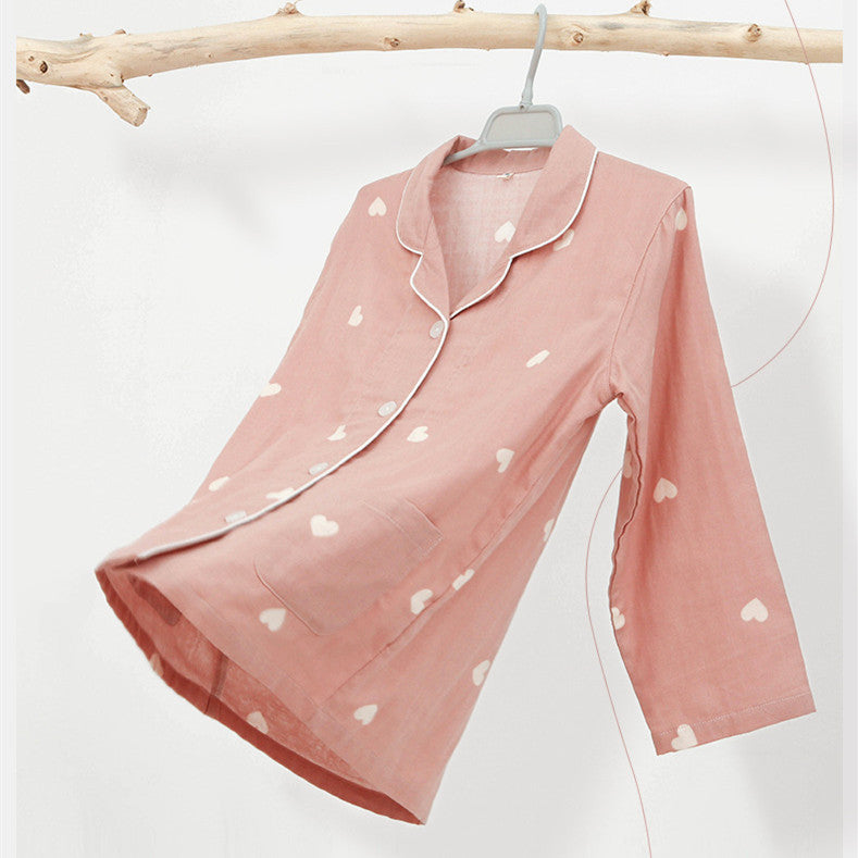 Spring and Summer Long-Sleeved Pajama Set for Boys and Girls