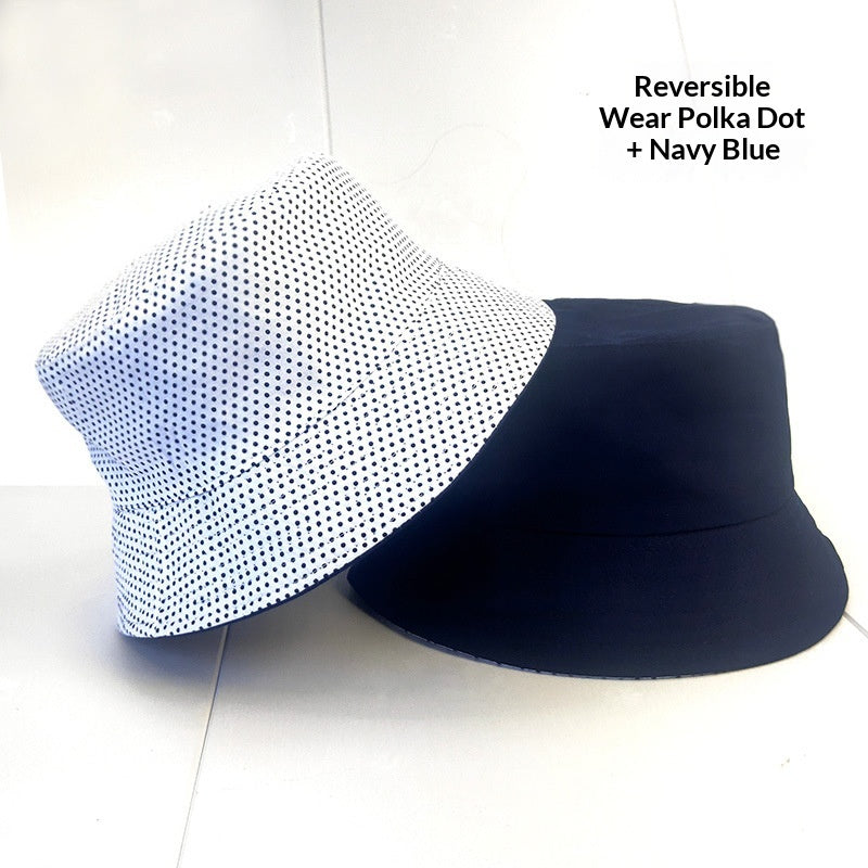 En stock Chapeau de pêcheur double face avec impression en option ou broderie