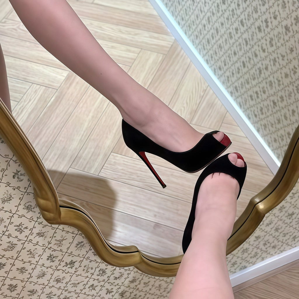 Fish-mouth Waterproof Platform Chaussures à talons hauts pour femmes