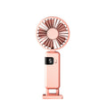 Ventilateur portatif 5 vitesses avec affichage numérique batterie de lithium rechargeable