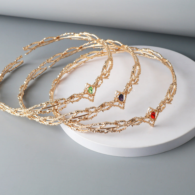 Fermoir de cheveux Gem Crystal Couronne dames