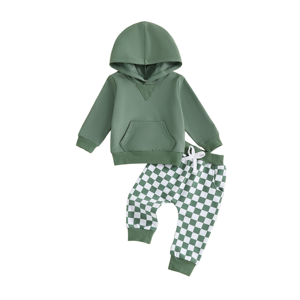 Sweatshirt à manches longues et pantalons à capuche à capuche