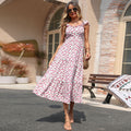 Robe florale sans manches pour femmes