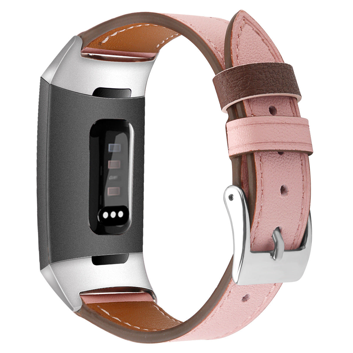 Pour Fitbit Charge34 Smart Watch Bracelet en cuir véritable Première couche Cowhide