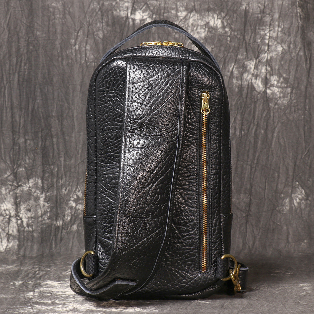 Sac de poitrine en cuir pour hommes