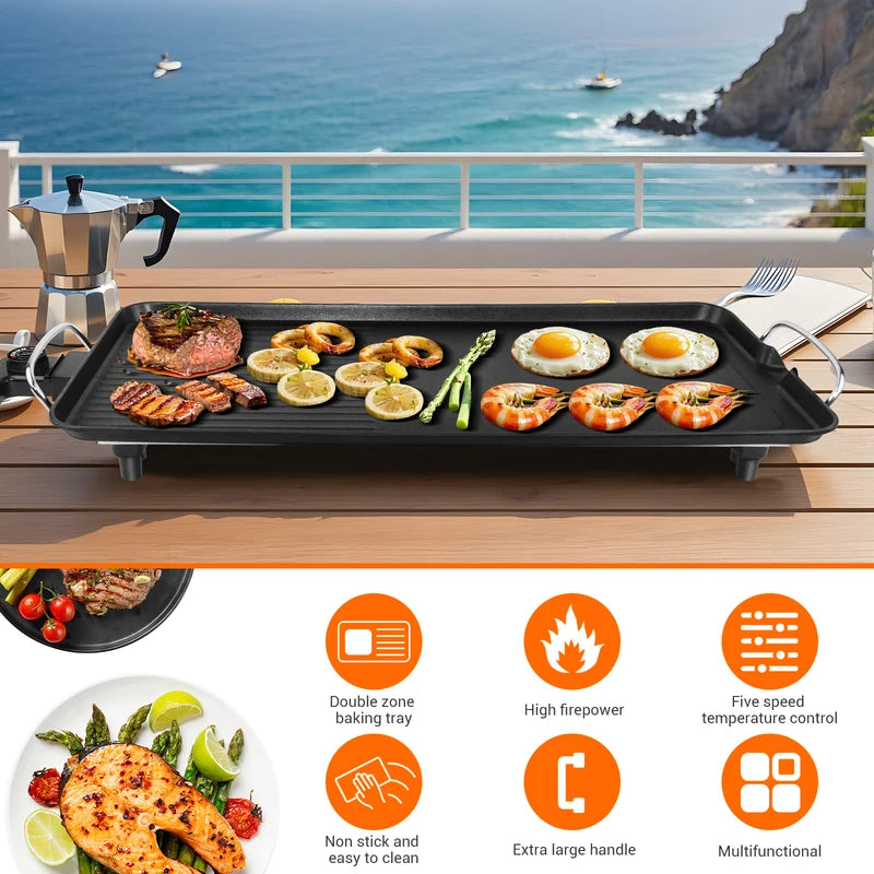 Table électrique Teppanyaki Grill Top sans fumée