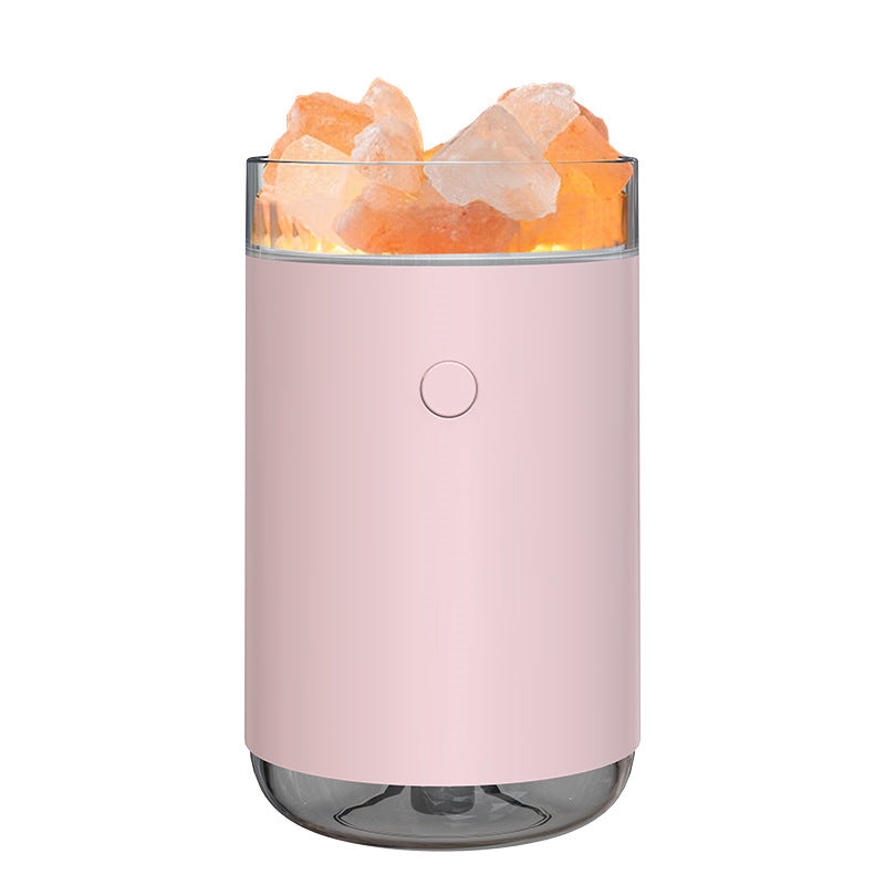 Air Humidificateur cristal Pierre de sel Bureau Aromathérapie Huile essentielle Diffuseur à ultrasons W