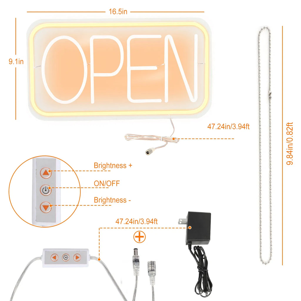 Panneau ouvert de LED d'affaires