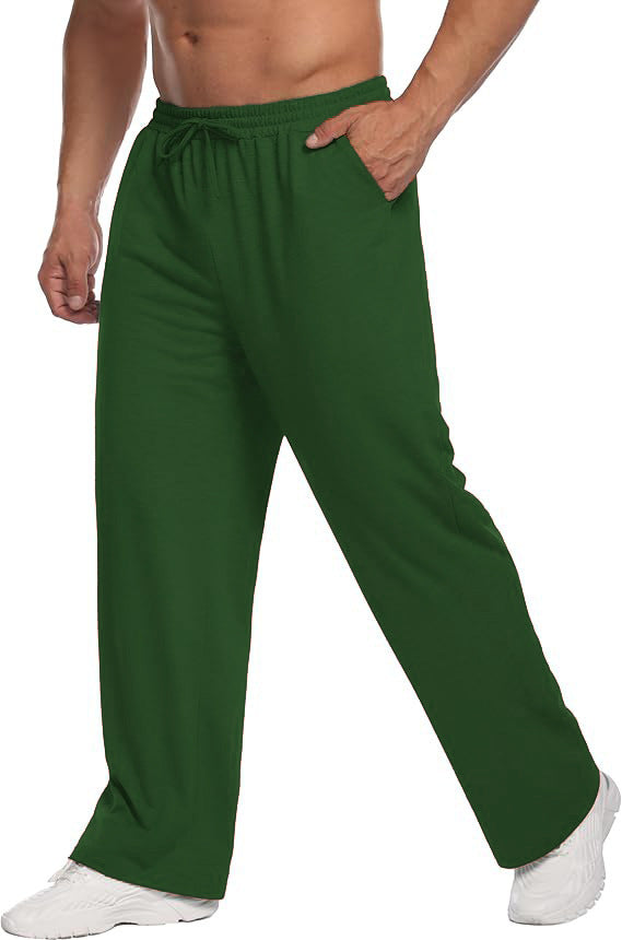 Pantalons à cordes à cordon droit pour hommes