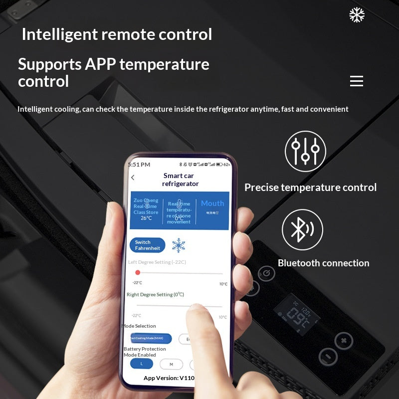 Réfrigérateur de voiture Réfrigérateur extérieur refroidi par compresseur
