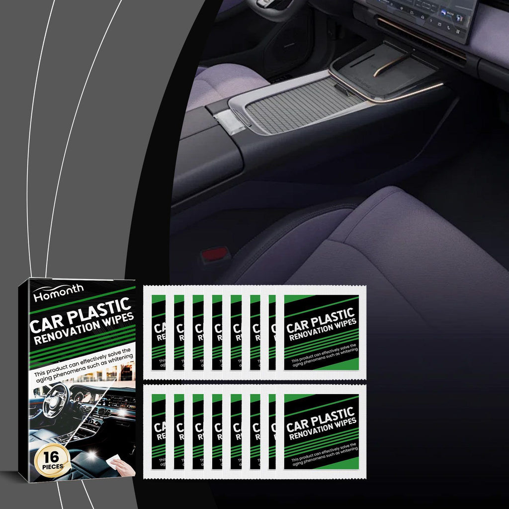 HOMONTH Automobile intérieur soins en plastique Wipes