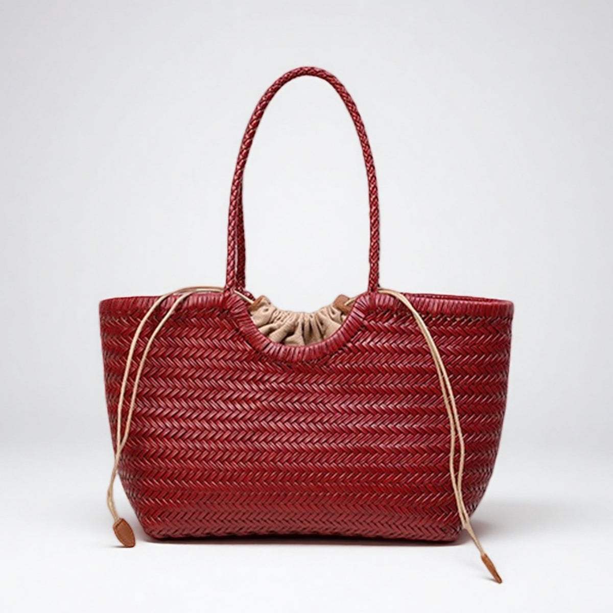 Dragon Woven Leather French Vintage Bag
