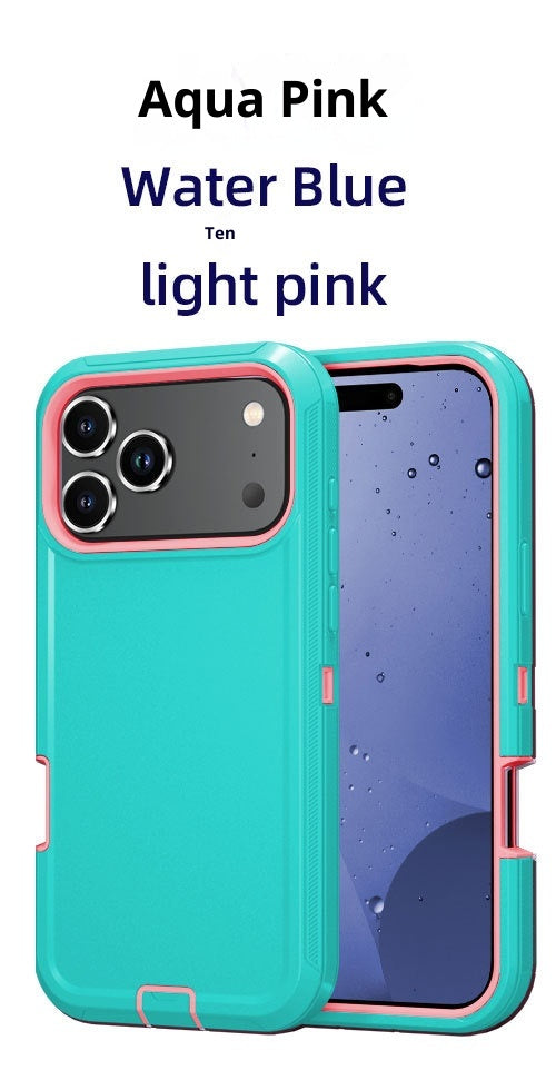 Applicable à 17promax Robot Trois-Proof Robot Solid Color Phone Case