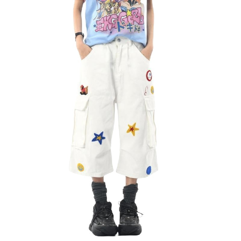 Pantalons pour femmes style américain Vintage Capri