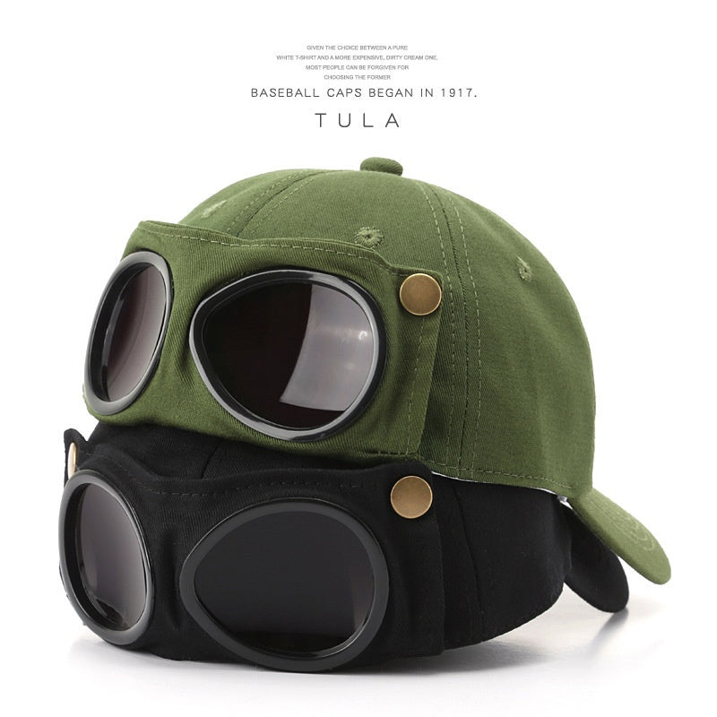 Chapeau Pilote Lunettes personnalisées Casquette Peak Lunettes de soleil masculines Pare-soleil Printemps et été All-m
