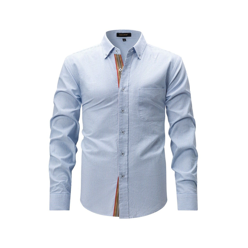 Chemise de mode décontractée homme avec plateau tissé