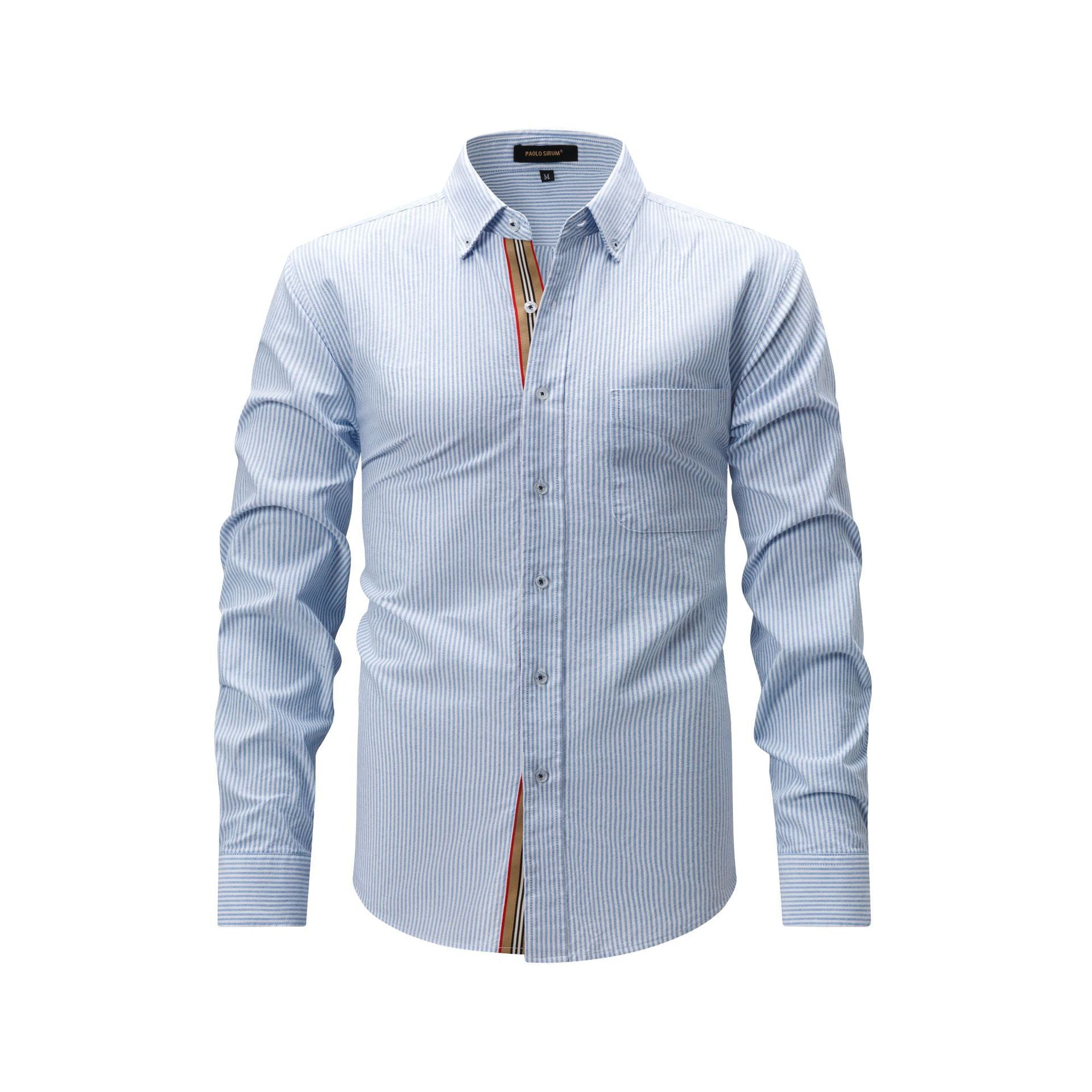 Chemise de mode décontractée homme avec plateau tissé