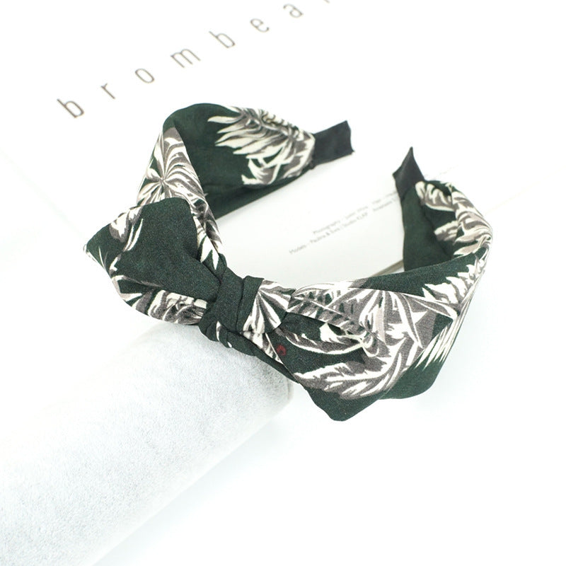 Creative Temperament Print Bandeau noir correspondant à chaque couleur