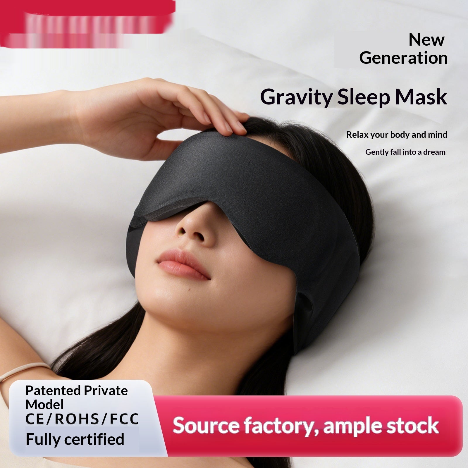 Masque d'oeil de sommeil et bouchons d'oreille tout-en-un en mémoire de masse de mousse Masque d'oeil complet de couverture