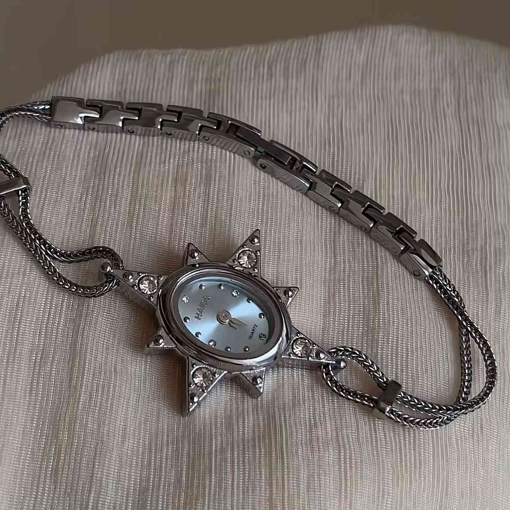 Montre d'art rétro étoile octagonale