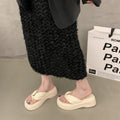 Femmes plate-forme élevée String Slippers