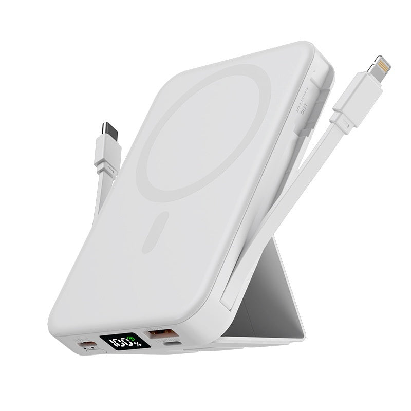 Avec câble magnétique sans fil Super charge rapide Banque de puissance grande capacité