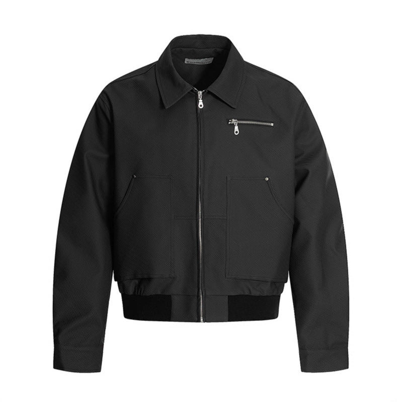 Retro Lavé Détresse en Cuir Loose-Fit Casual All-Match Jacket Top