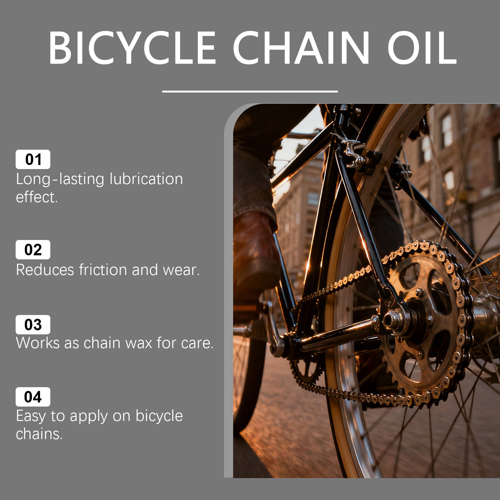 Lubrifiant de chaîne de vélo Rayhong réduit l'usure et la déchirure
