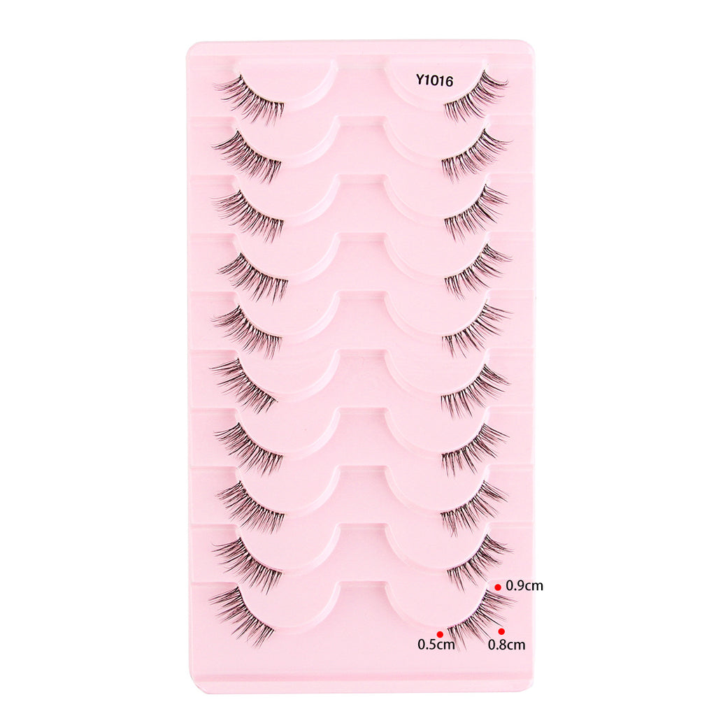 Femmes Portable Européen et style américain Sheer demi-longueur faux cils