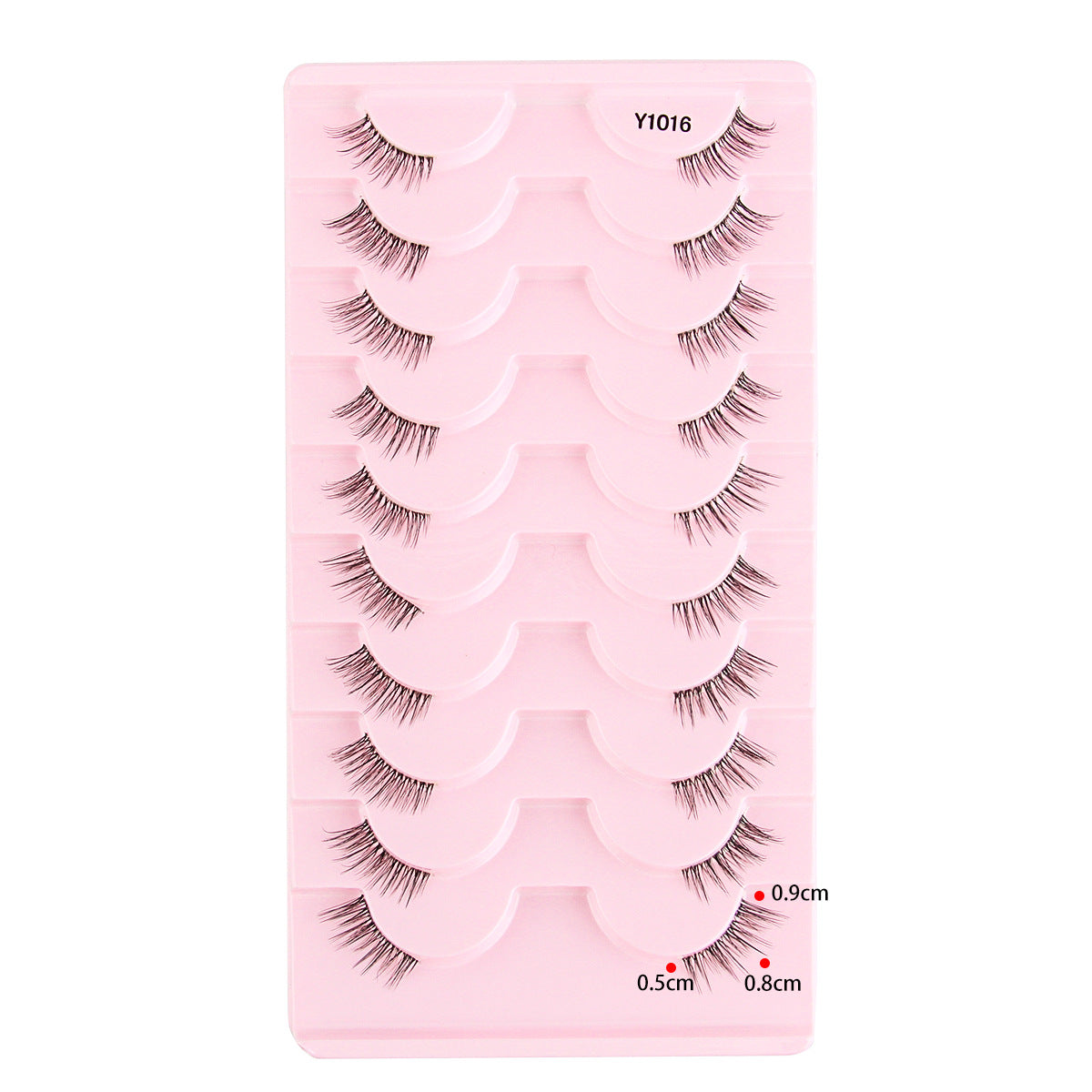 Femmes Portable Européen et style américain Sheer demi-longueur faux cils