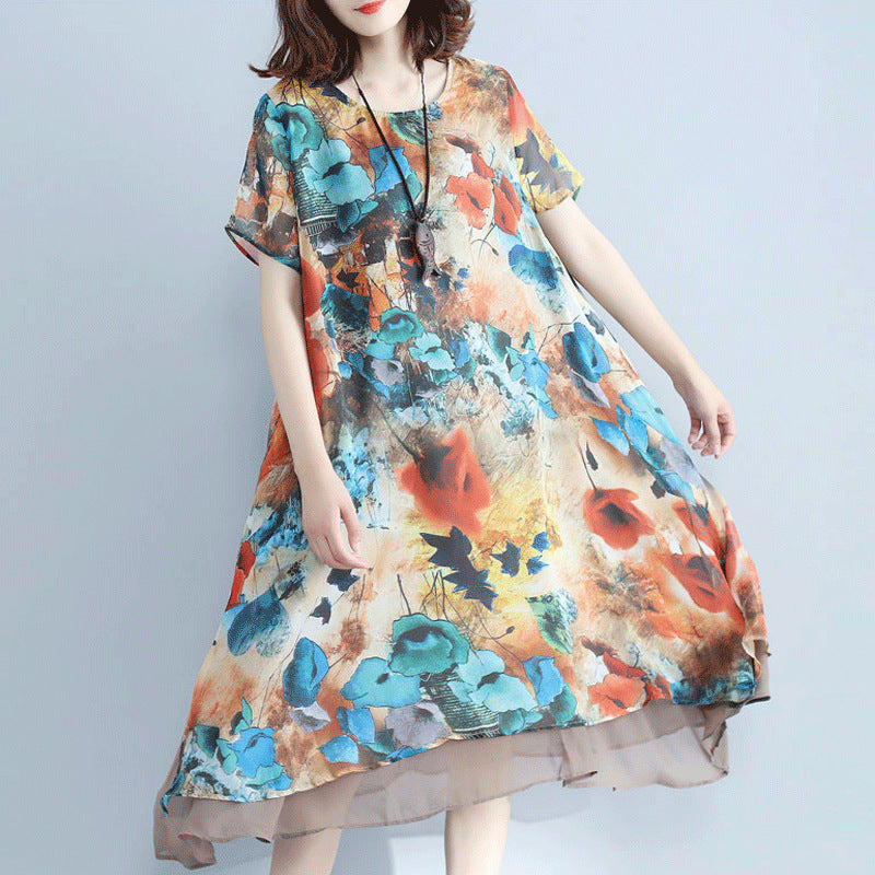 Robe de mousseline femme plus grande