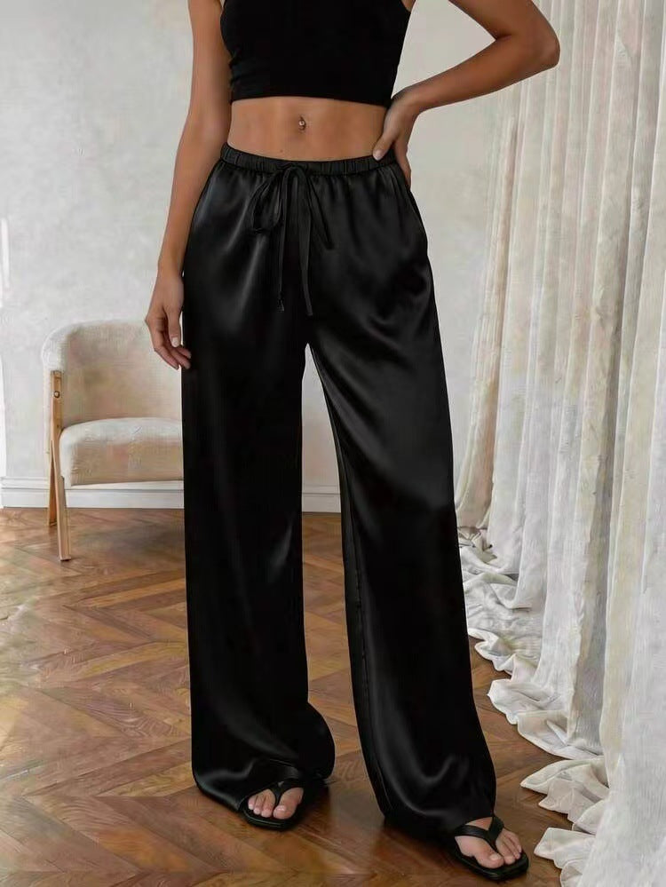 Pantalon féminin extensible en acétate stretch