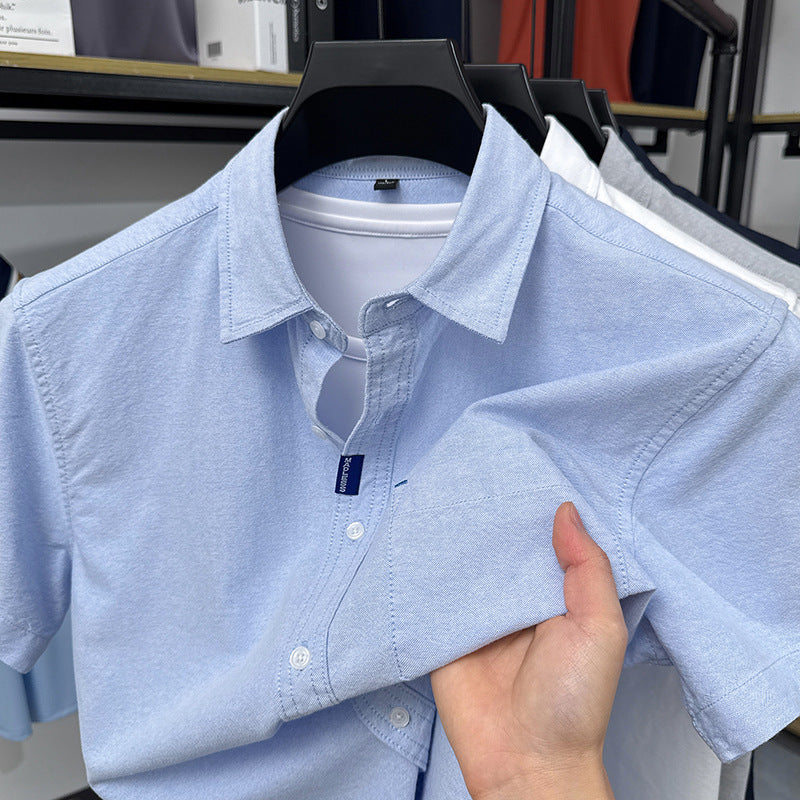 Chemise en coton respirant casual pour hommes