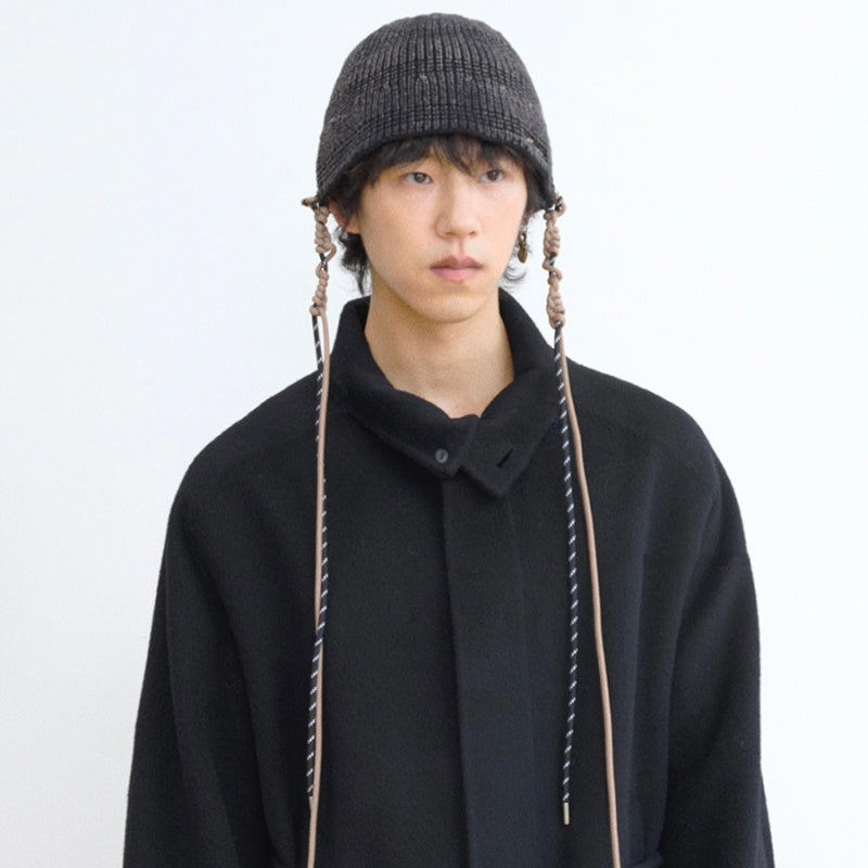 Chapeau casual et élégant Knit Fisherman qui aplatit le visage en le rendant plus petit