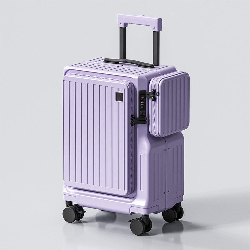 20-inch front-opening carry-on suitcase