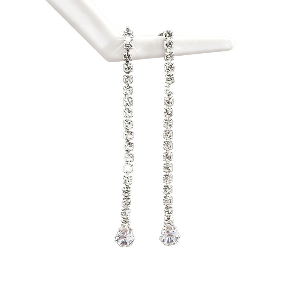 Boucles d'oreilles de chaîne de tennis pour femmes