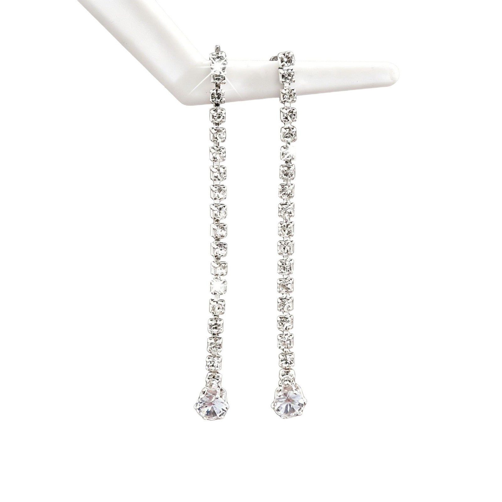 Boucles d'oreilles de chaîne de tennis pour femmes