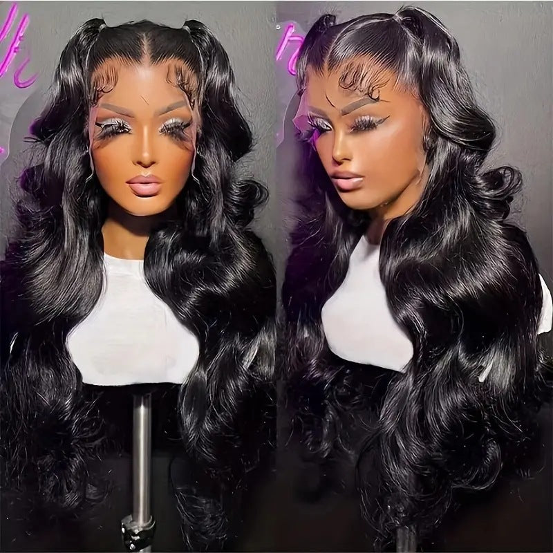 Fashion Lace devant Wavy Long Curly Cheveux Perruque femme
