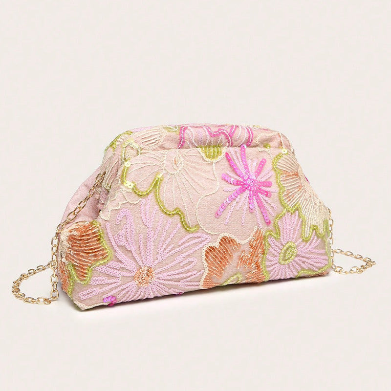 Sac à croix brodé Cheongsam rétro style chinois