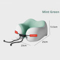 Pièce en forme d'oreiller en U - menthe verte-1