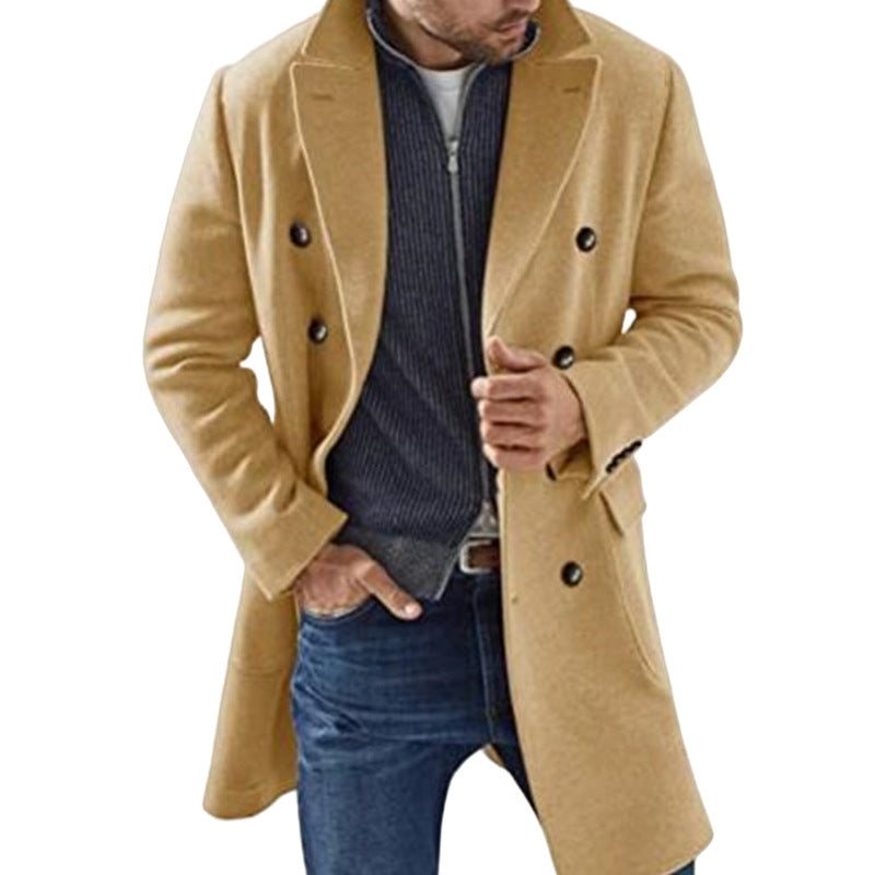 Veste rembourrée chaude en manteau pour hommes Woolen