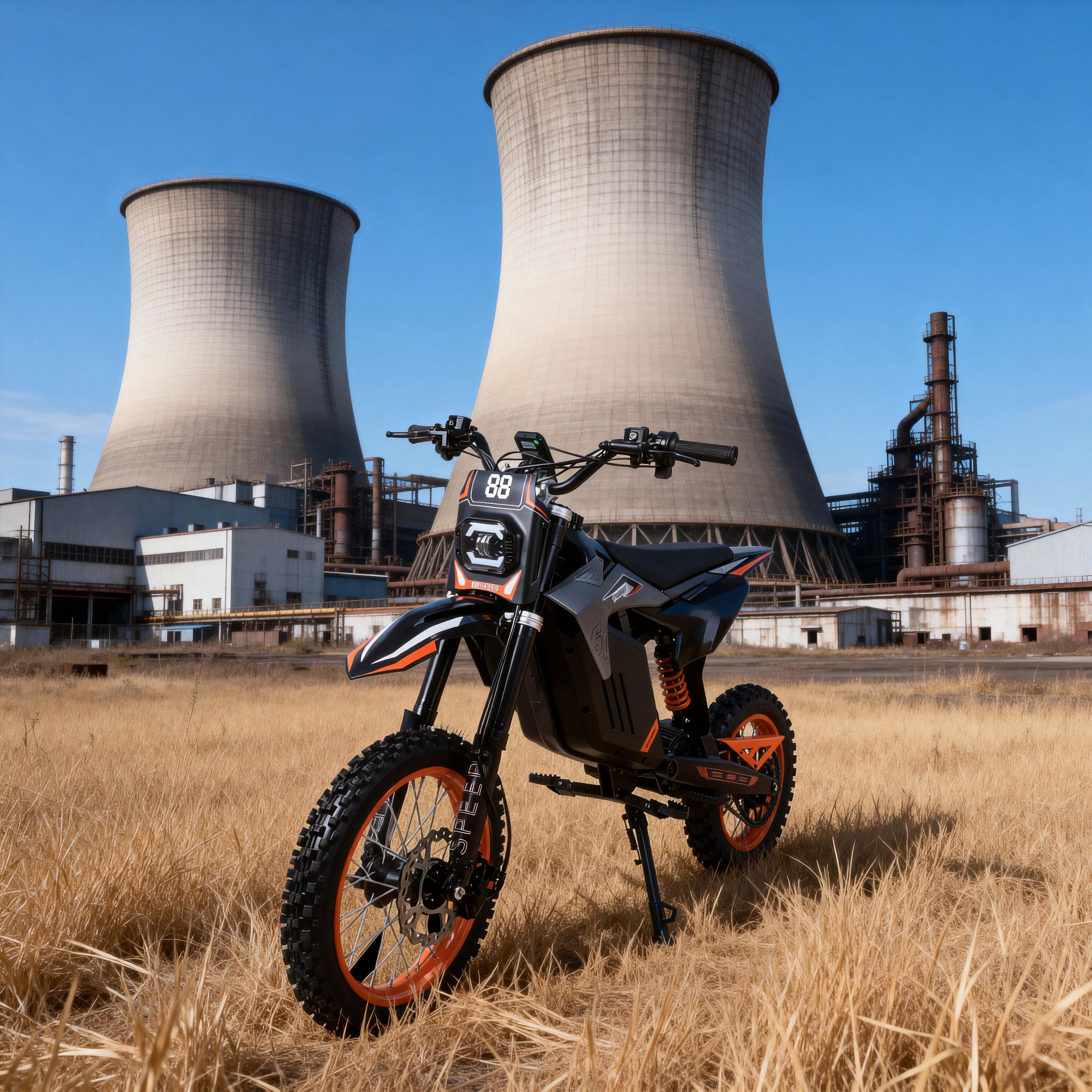 Y88 14 pouces Roue hors route moto électrique avec moteur de puissance 3000W